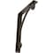 Ekena Millwork Legacy Wrought Iron Bracket, (Single center brace), Antiqued Pale Gold 1 1/2"W x 7 1/2"D x 10"H BKTM01X07X10SLEAPG - alternate 1